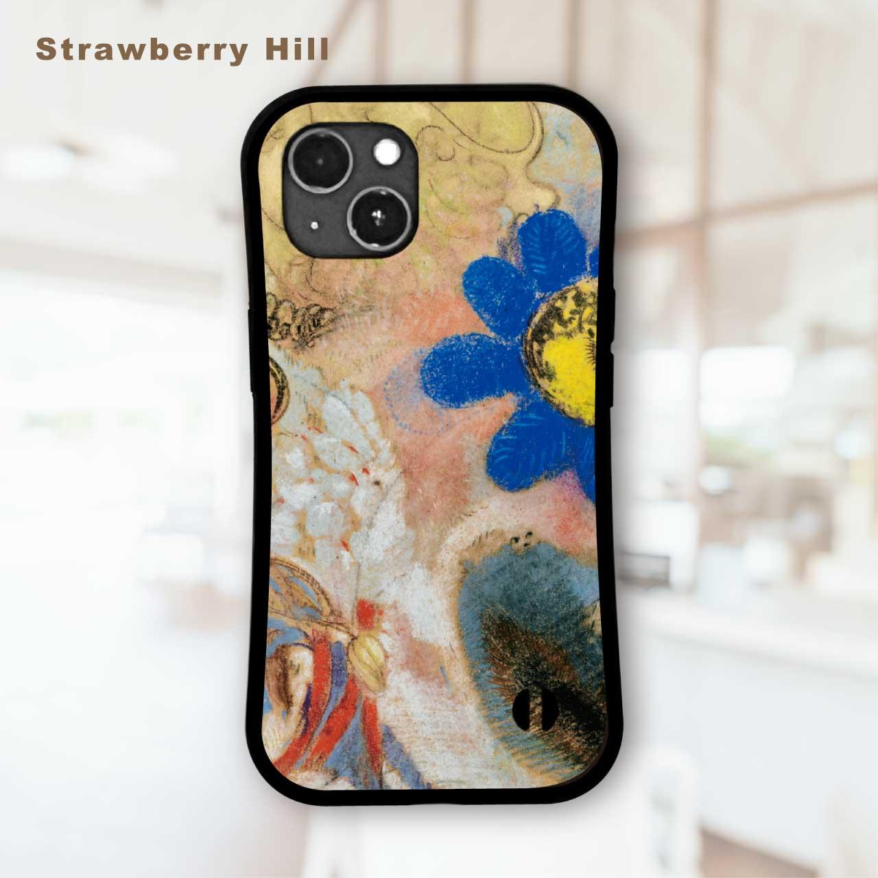 ルドン グリップケース iPhoneケース 猫  耐衝撃 　ストラップホール1枚目の画像