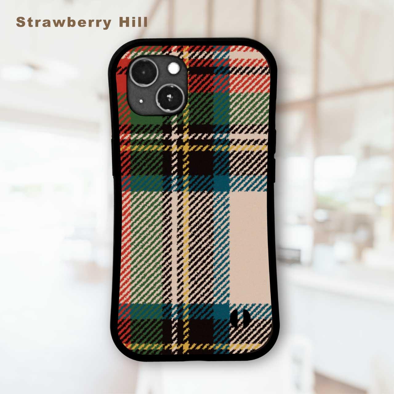 タータンチェック  耐衝撃 グリップケース iPhoneケース1枚目の画像