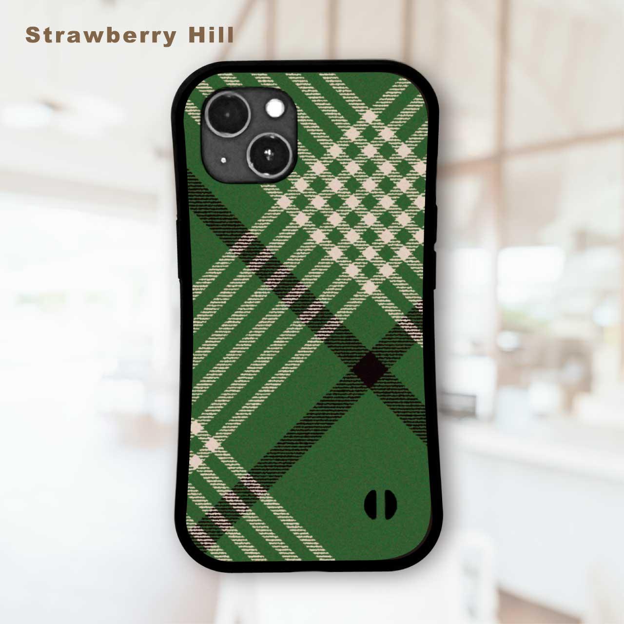 タータンチェック  耐衝撃 グリップケース iPhoneケース1枚目の画像