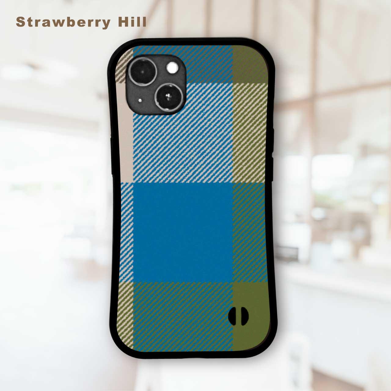タータンチェック  耐衝撃 グリップケース iPhoneケース1枚目の画像