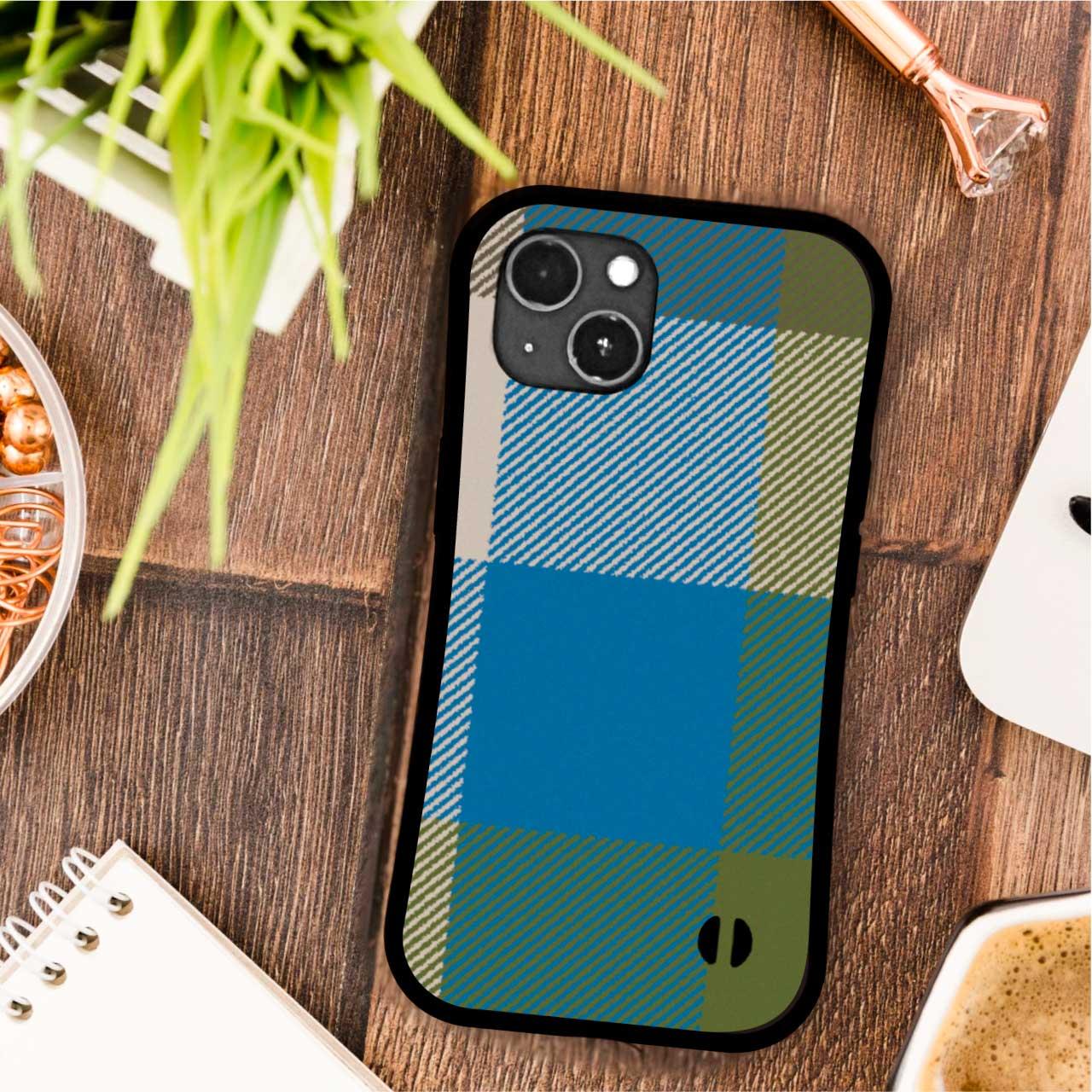 タータンチェック  耐衝撃 グリップケース iPhoneケース | 2枚目