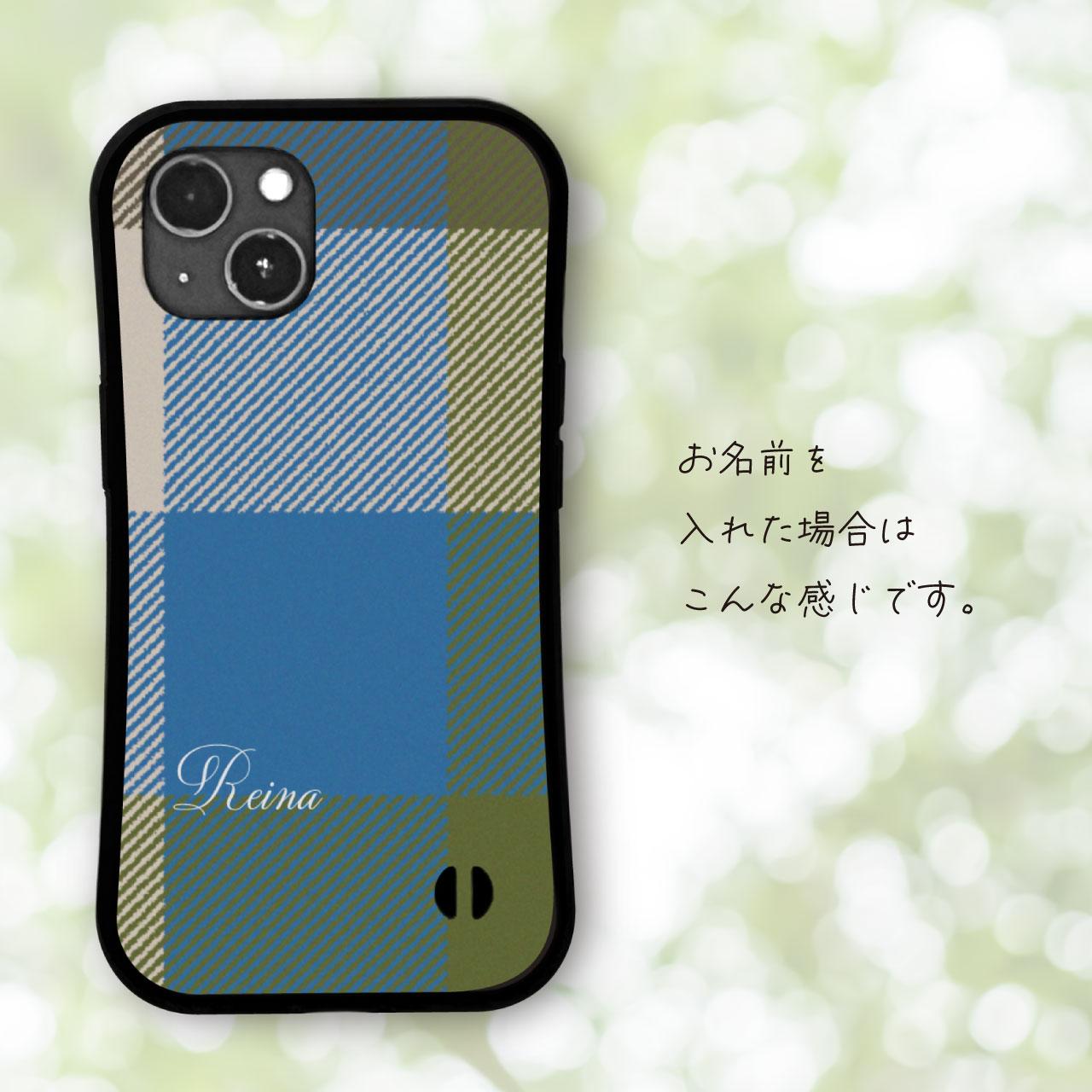 タータンチェック  耐衝撃 グリップケース iPhoneケース | 4枚目