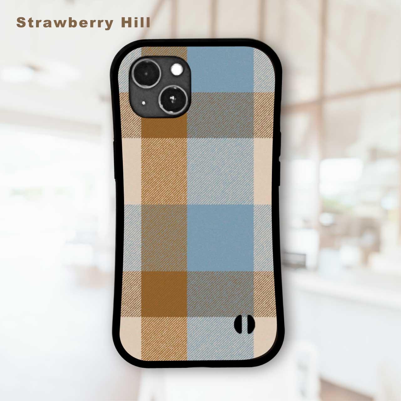 タータンチェック  耐衝撃 グリップケース iPhoneケース