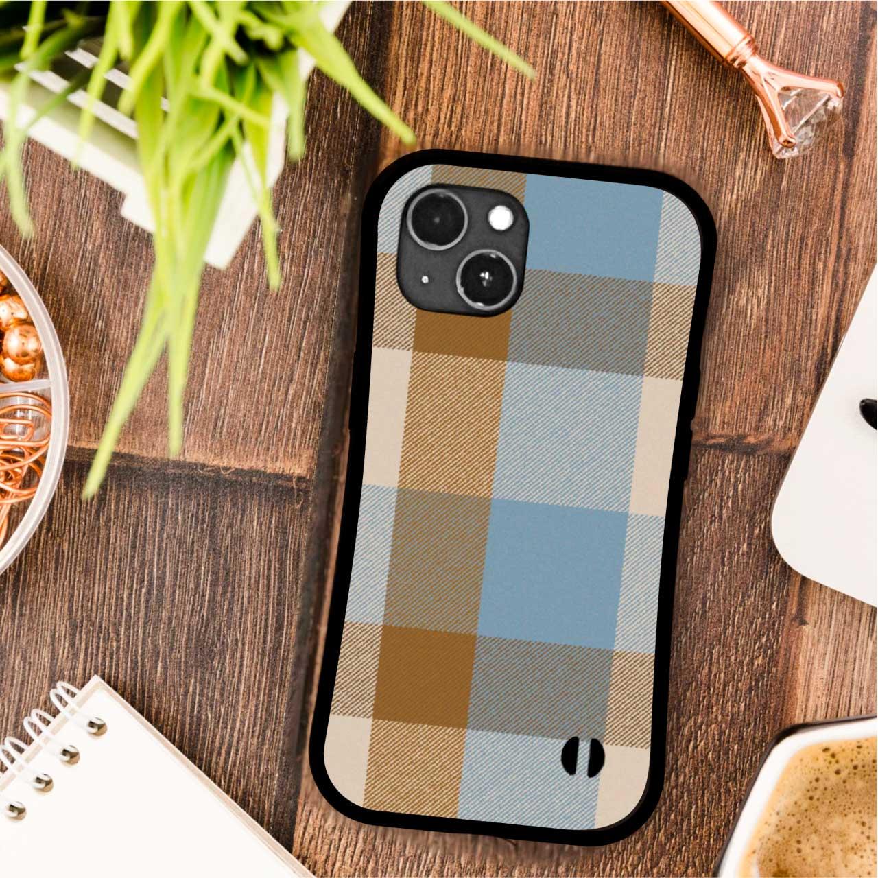タータンチェック  耐衝撃 グリップケース iPhoneケース | 2枚目