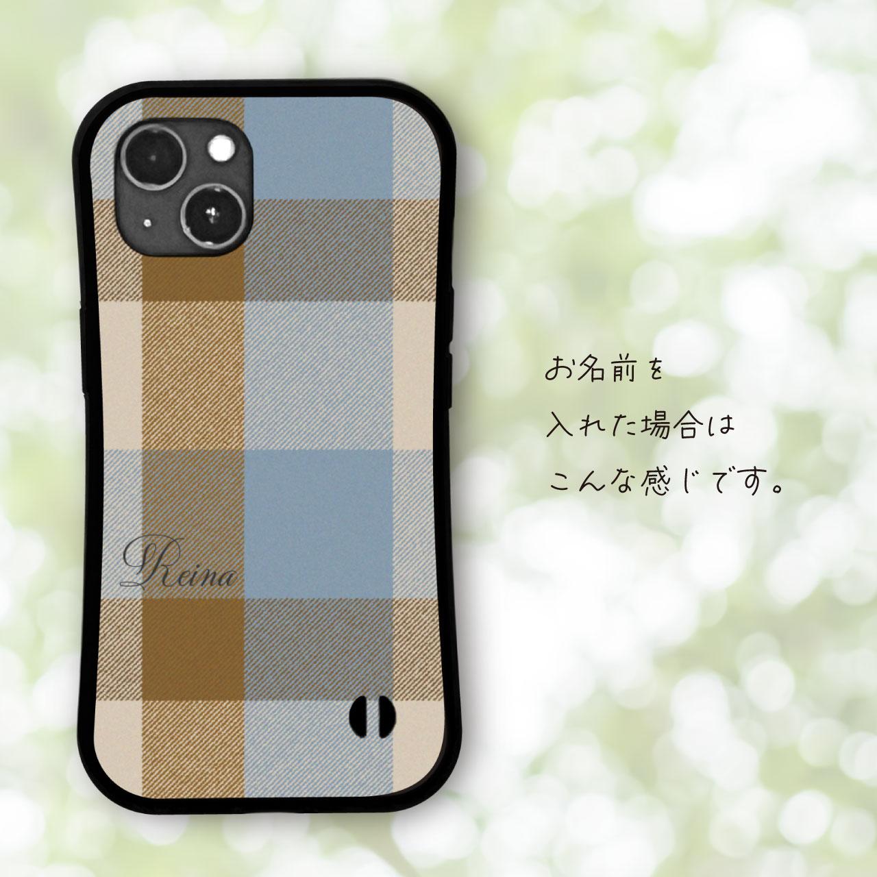 タータンチェック  耐衝撃 グリップケース iPhoneケース | 4枚目