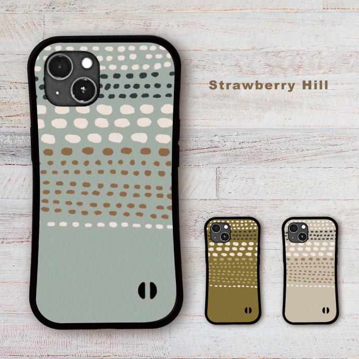 グリップケース  ドット柄 耐衝撃 iPhoneケース1枚目の画像