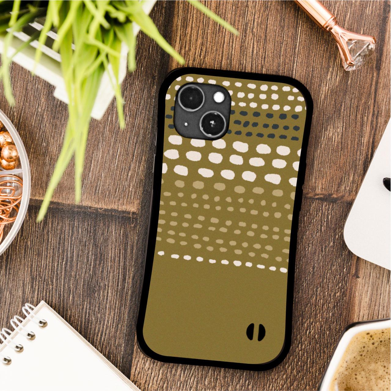 グリップケース ドット柄 耐衝撃 iPhoneケース | 4枚目