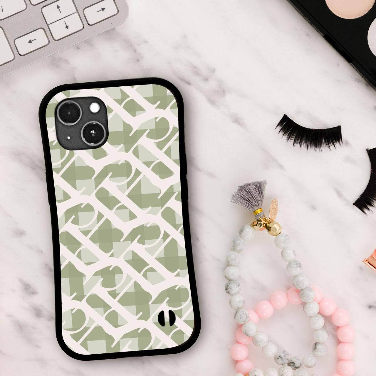 イニシャルで作る オーダーメイド 耐衝撃 グリップケース iPhoneケース | 4枚目