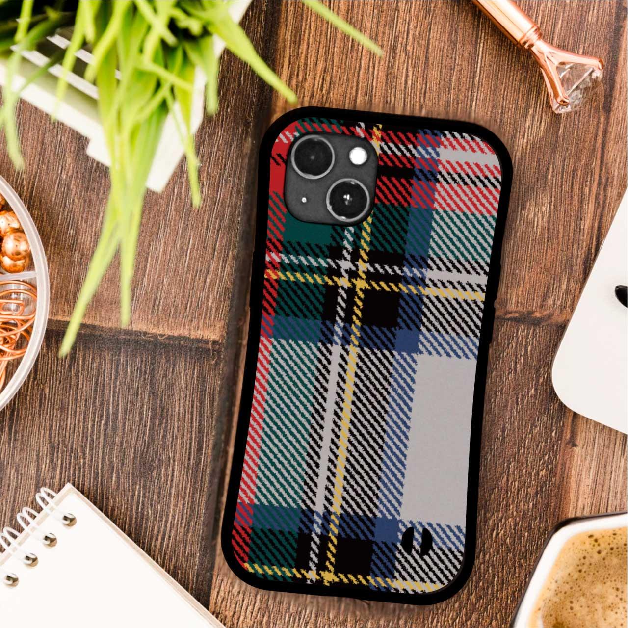 タータンチェック 耐衝撃 グリップケース iPhoneケース | 3枚目
